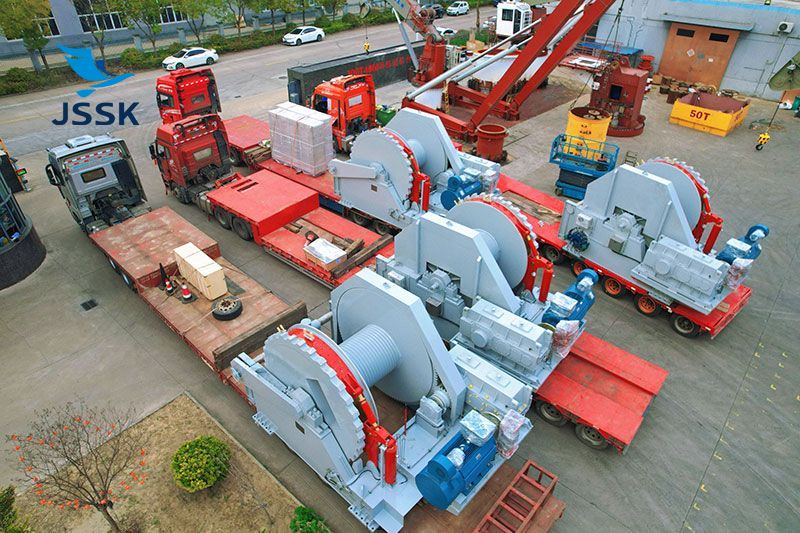 100吨电动变频移船定位绞车