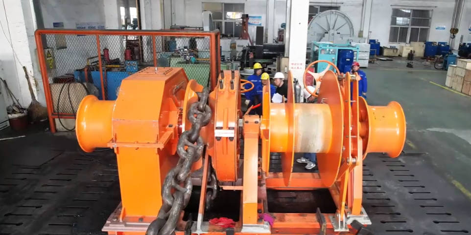 84液壓組合錨機（單卷筒）測試