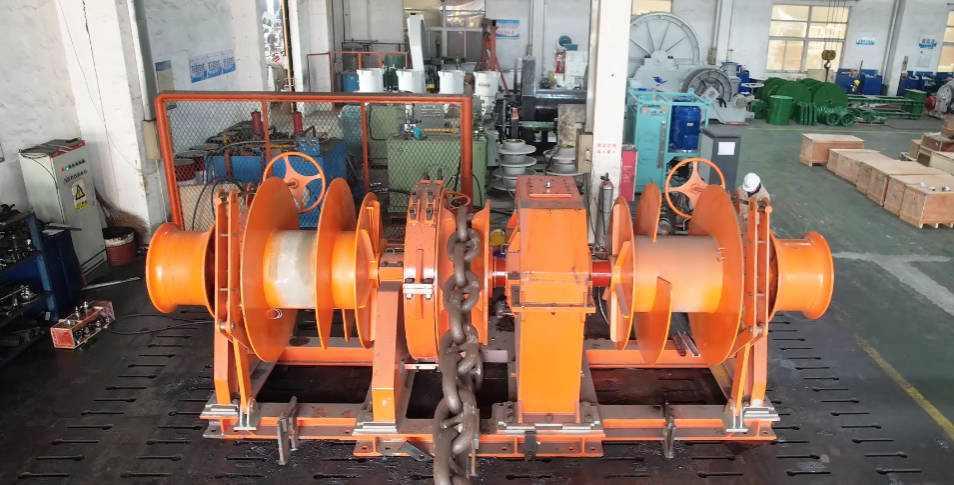 84液壓組合錨機(jī)（雙卷筒）測試